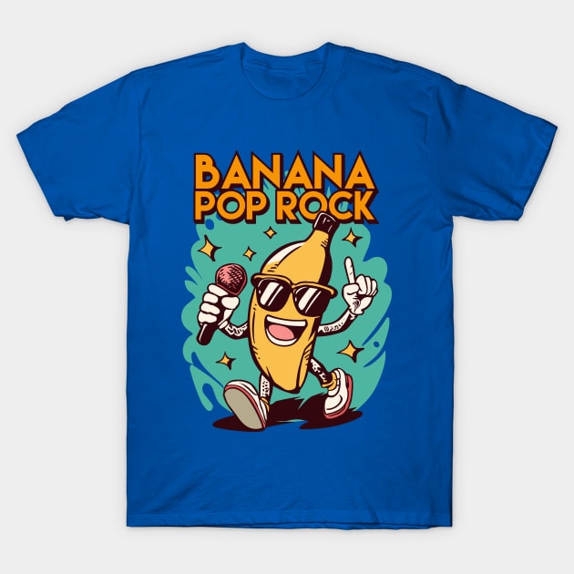 Banana Pop Rock T-Shirt by SimplyIdeas